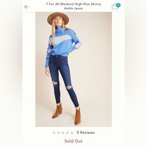 7 for All Mankind High-Rise Skinny Jean - b(air)